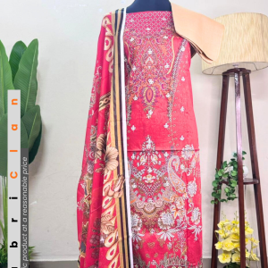 কোকোপ্রিন্ট বাই জারাসাহজাহান পাকিস্তানি ইনস্পায়ার্ড লোন থ্রীপিস  |  Pakistani inspired COCOPrint Lown Unstitched
