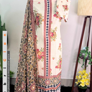 কোকো বাই জারাসাহজাহান পাকিস্তানি ইনস্পায়ার্ড প্রিন্টেড লোন থ্রীপিস | Pakistani inspired CoCo unstitched lown