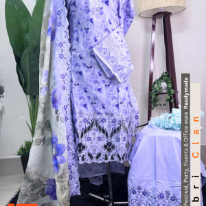 Blue পাকিস্তানি ইন্সপায়ারড লেজারকাট কটন | Pakistani Inspired laser Cut